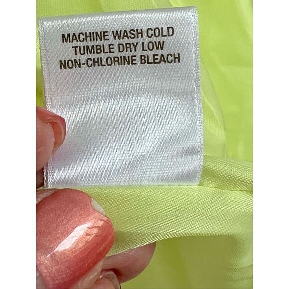 Heidi Weisel Fit & Flare Green Textured Sleeveless Geometric Dress 14 Pastel NWT - Picture 7 of 9